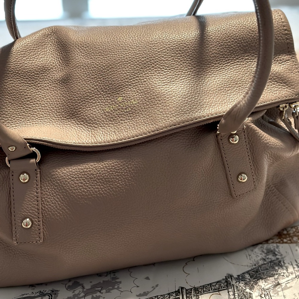 Kate Spade Beige Leather Satchel